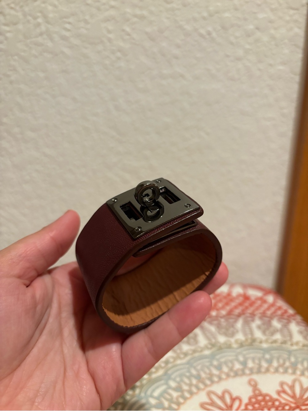 Burgundy Red Clasp Bracelet